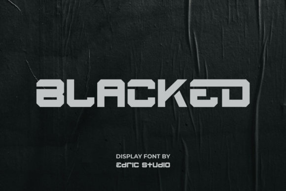 Blacked: A Font That Elevates Branding With Bold Confidence