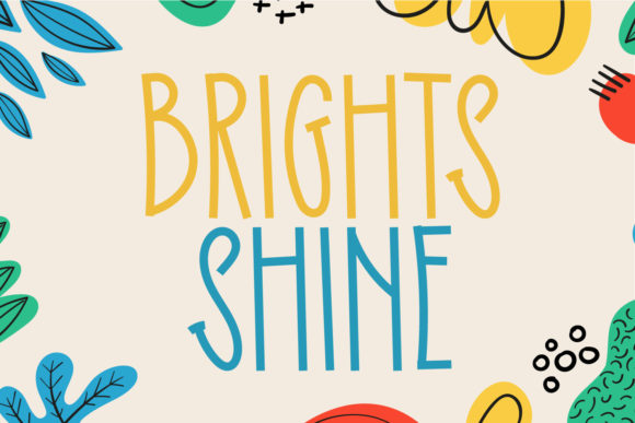 Bright Shine Font for Small Business Branding