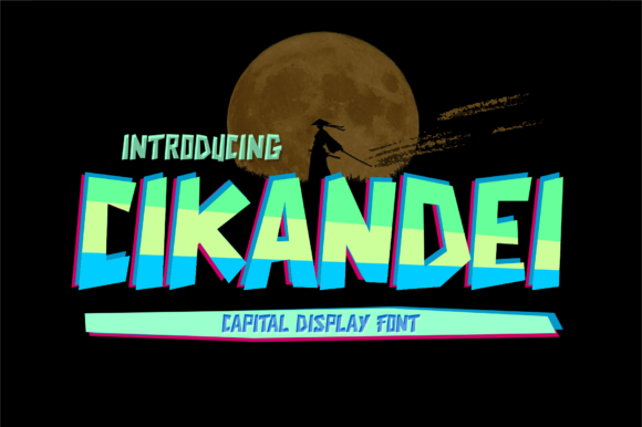 Cikandei: The Bold Display Font for Crafters and Designers