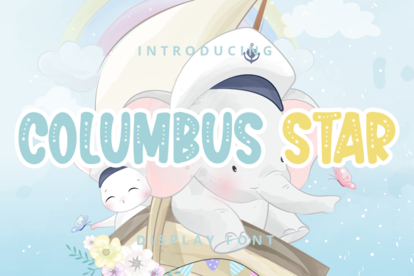 Columbus Star: A Display Font for Web Design and Brand Identity