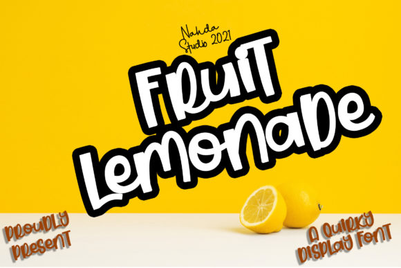 Fruit Lemonade: A Playful Font for Creative Branding