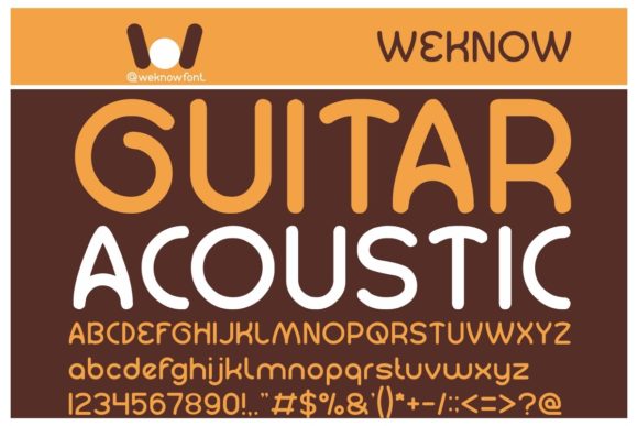 Guitar Acoustic: A Font That Speaks to the Heart of Your Craft