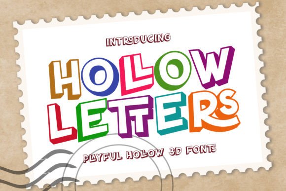 Hollow Letters: A Playful Font for Creative Crafters