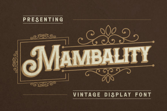Mambality: A Bold Display Font for Web Design