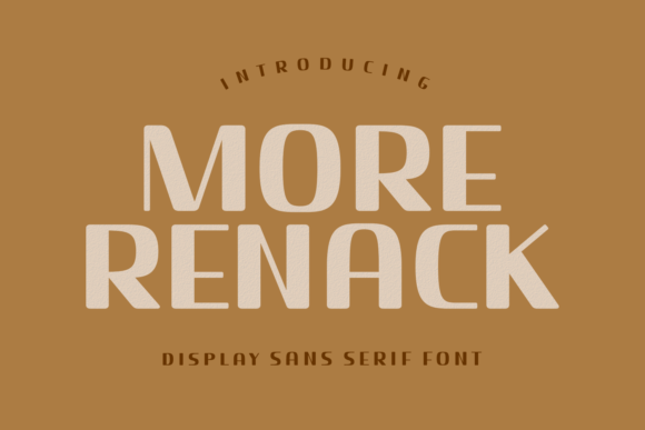 More Renack: A Font That Adds Character to Your Editorial Design