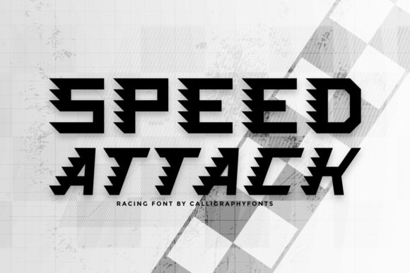 Speed Attack: A Bold Display Font for Editorial Design