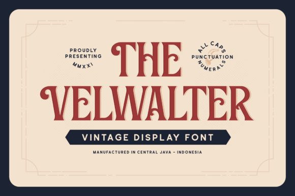 Velwalter: The Vintage Font That Elevates Your Brand